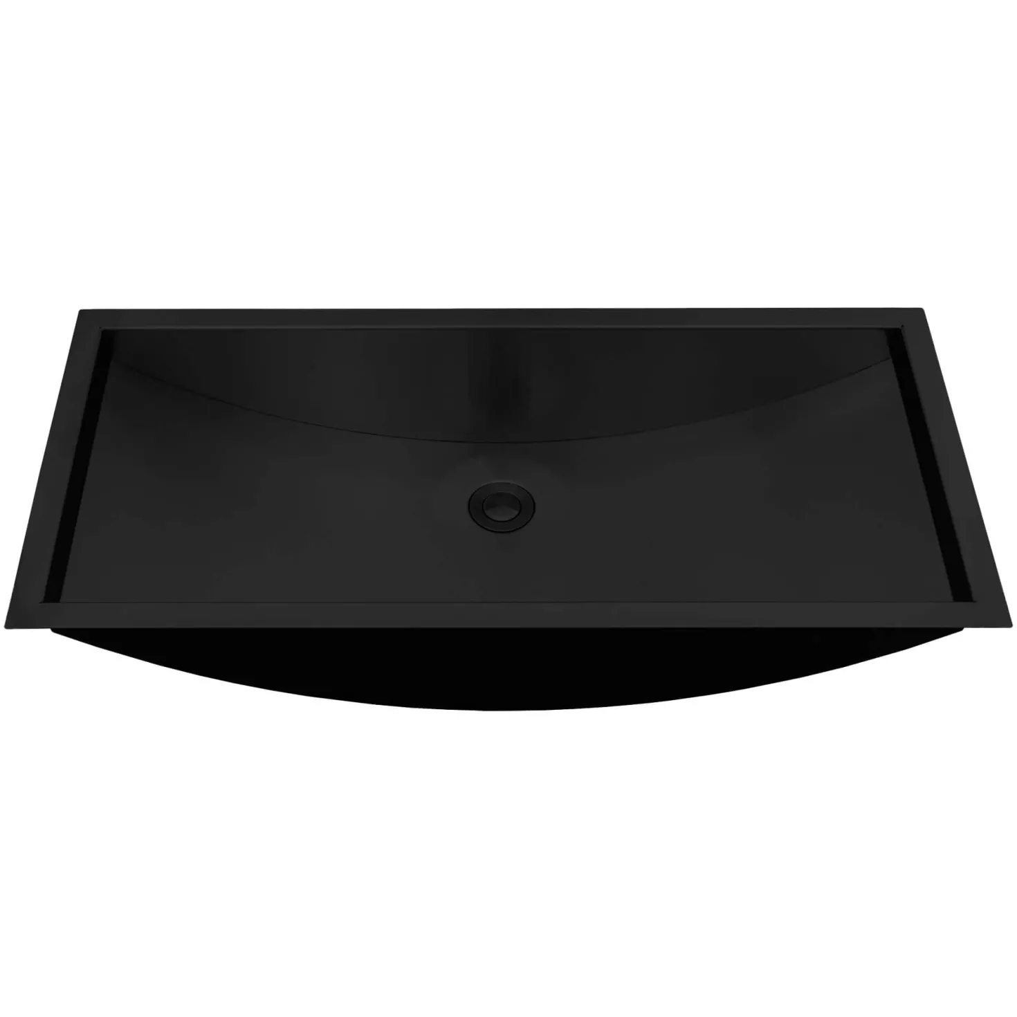 Ruvati 30 x 14" Gunmetal Stainless Steel Undermount Rectangular Bathroom Sink