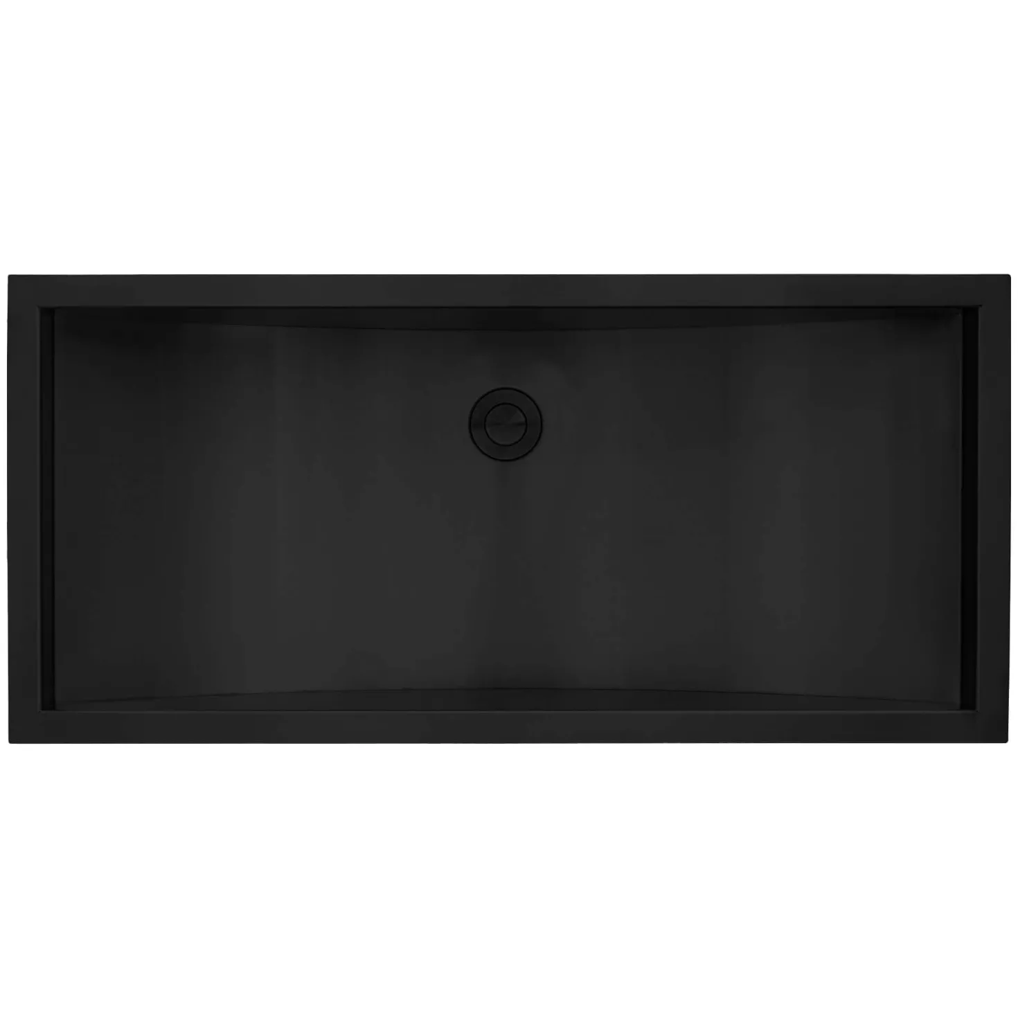 Ruvati 30 x 14" Gunmetal Stainless Steel Undermount Rectangular Bathroom Sink