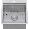 Ruvati 21" x 20" Marine Grade T-316 Stainless Outdoor Topmount Workstation Sink