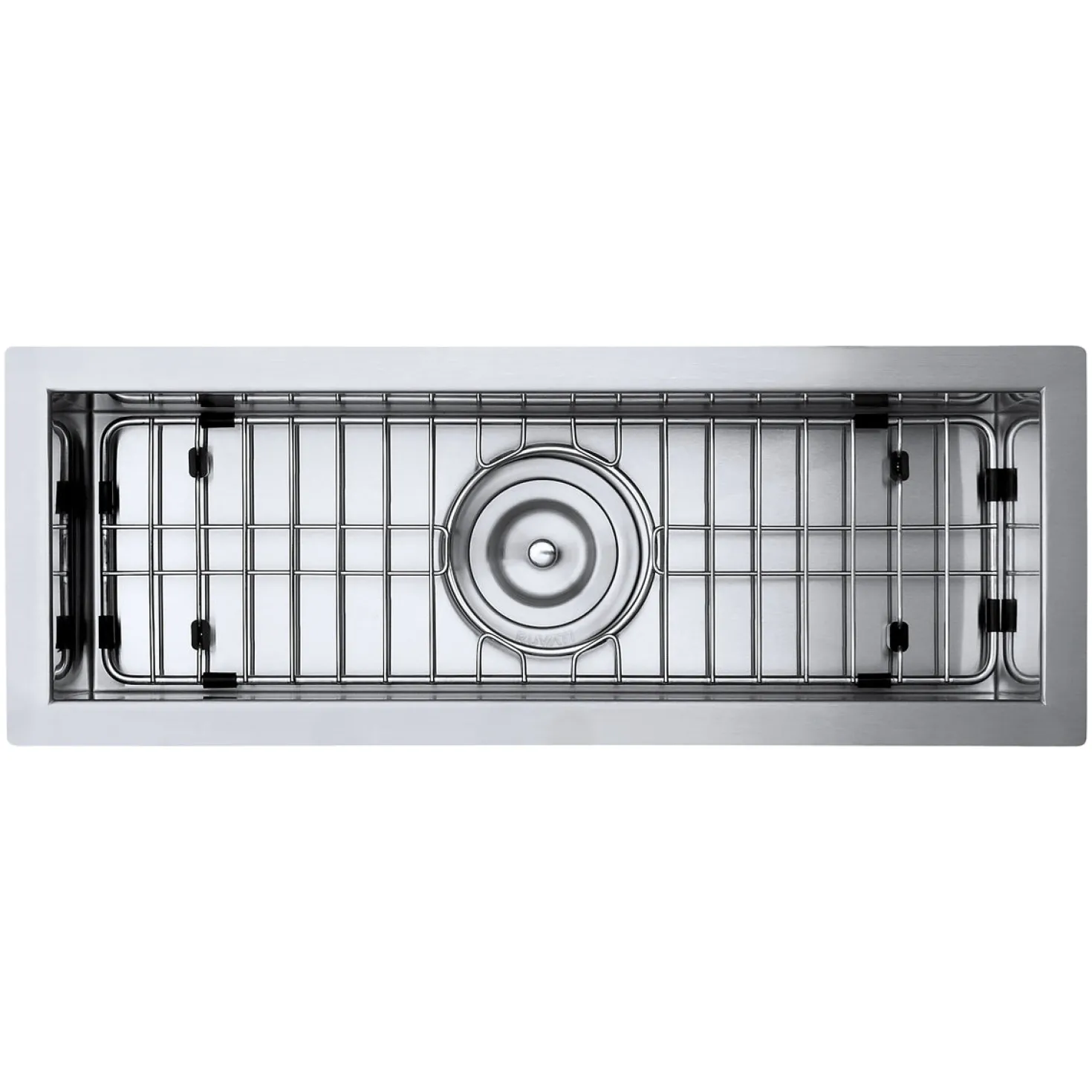 Ruvati 23" x 8" Narrow Trough Undermount 16 Gauge Stainless Steel Single Bowl Bar Prep Sink