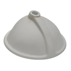 Ruvati 15" x 12" Oval Undermount Bathroom Sink in White