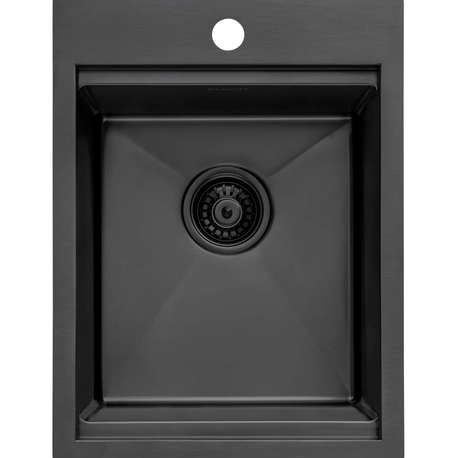 Ruvati 15" x 20" Topmount Gunmetal Stainless Workstation Bar Sink