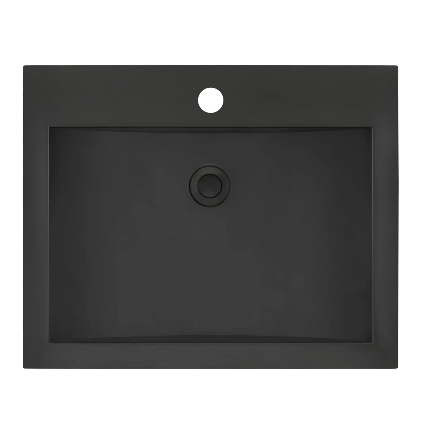 Ruvati 21" x 17" Topmount Gunmetal Stainless Steel Bathroom Sink