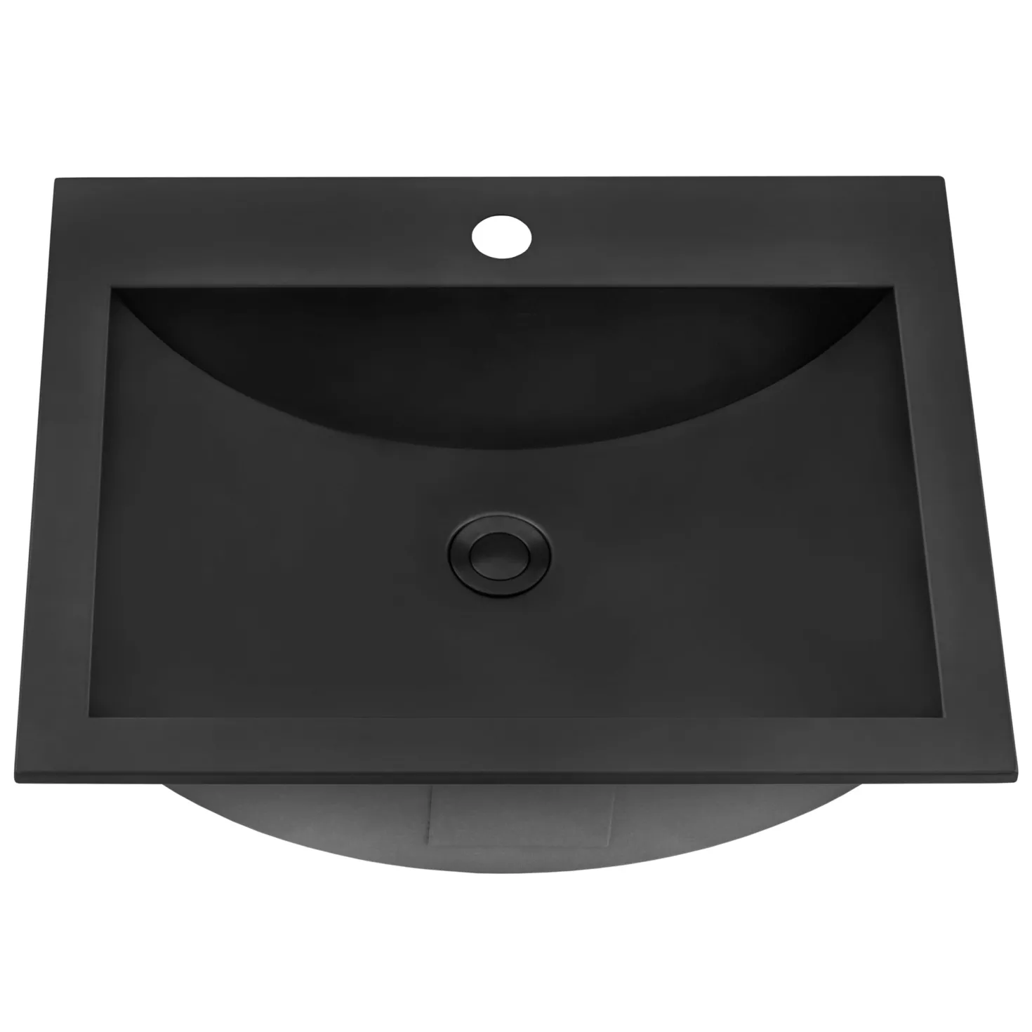 Ruvati 21" x 17" Topmount Gunmetal Stainless Steel Bathroom Sink