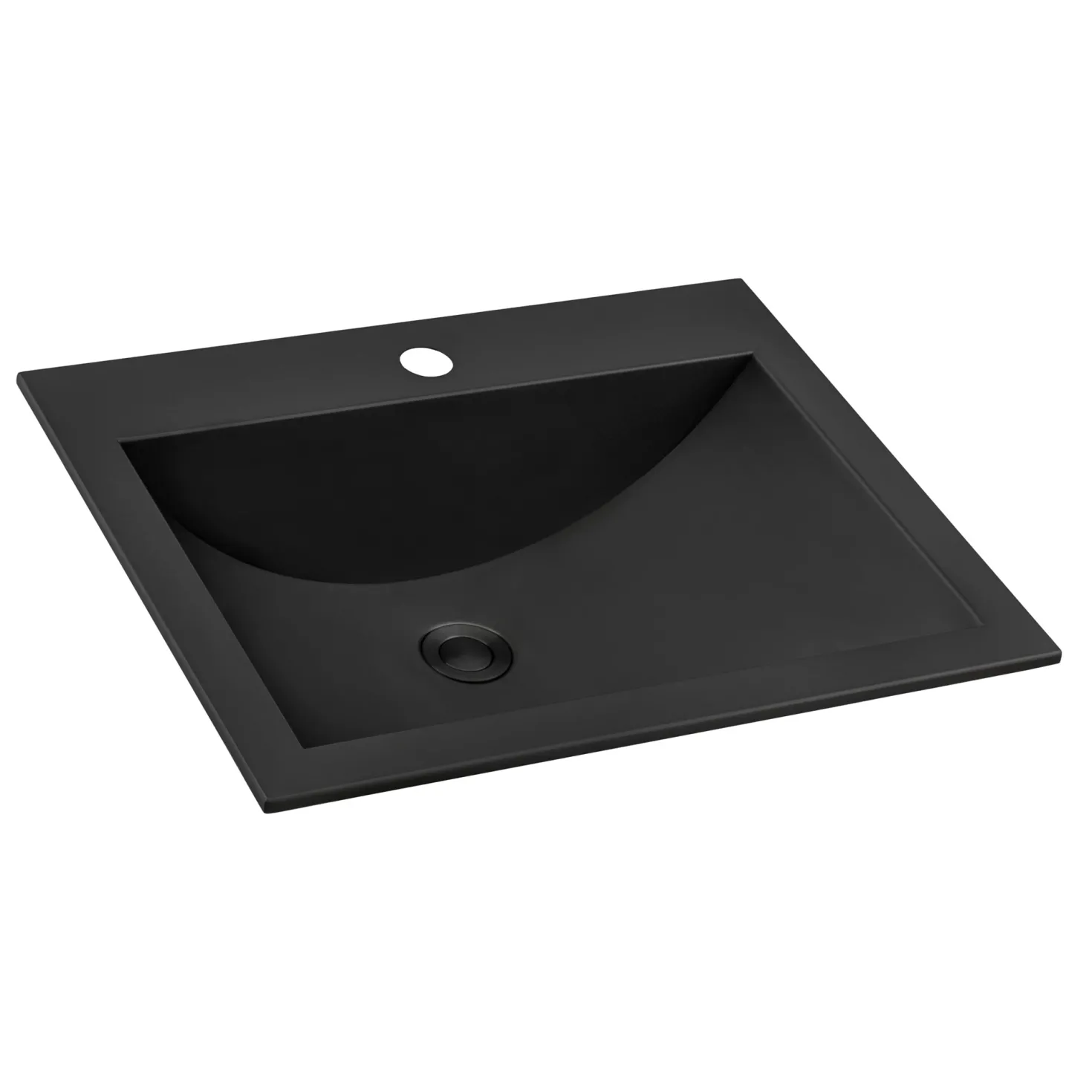 Ruvati 21" x 17" Topmount Gunmetal Stainless Steel Bathroom Sink