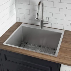 Ruvati 27" x 22" Topmount Laundry Utility Sink | 12" Deep
