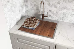 Ruvati 21" x 20" Topmount Laundry Utility Workstation Sink | 12" Deep