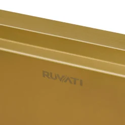 Ruvati 33" x 22" Topmount Workstation Matte Gold Stainless Kitchen Sink