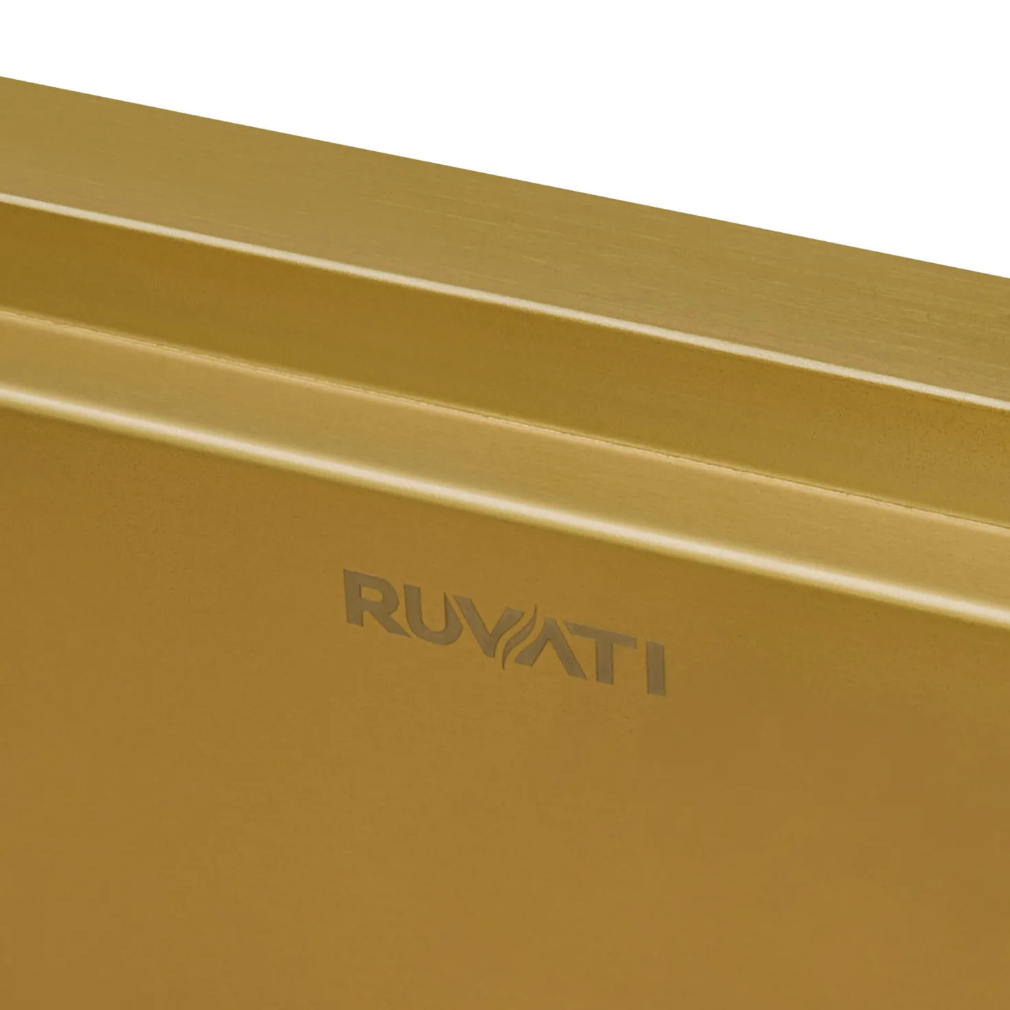 Ruvati 33" x 22" Topmount Workstation Matte Gold Stainless Kitchen Sink