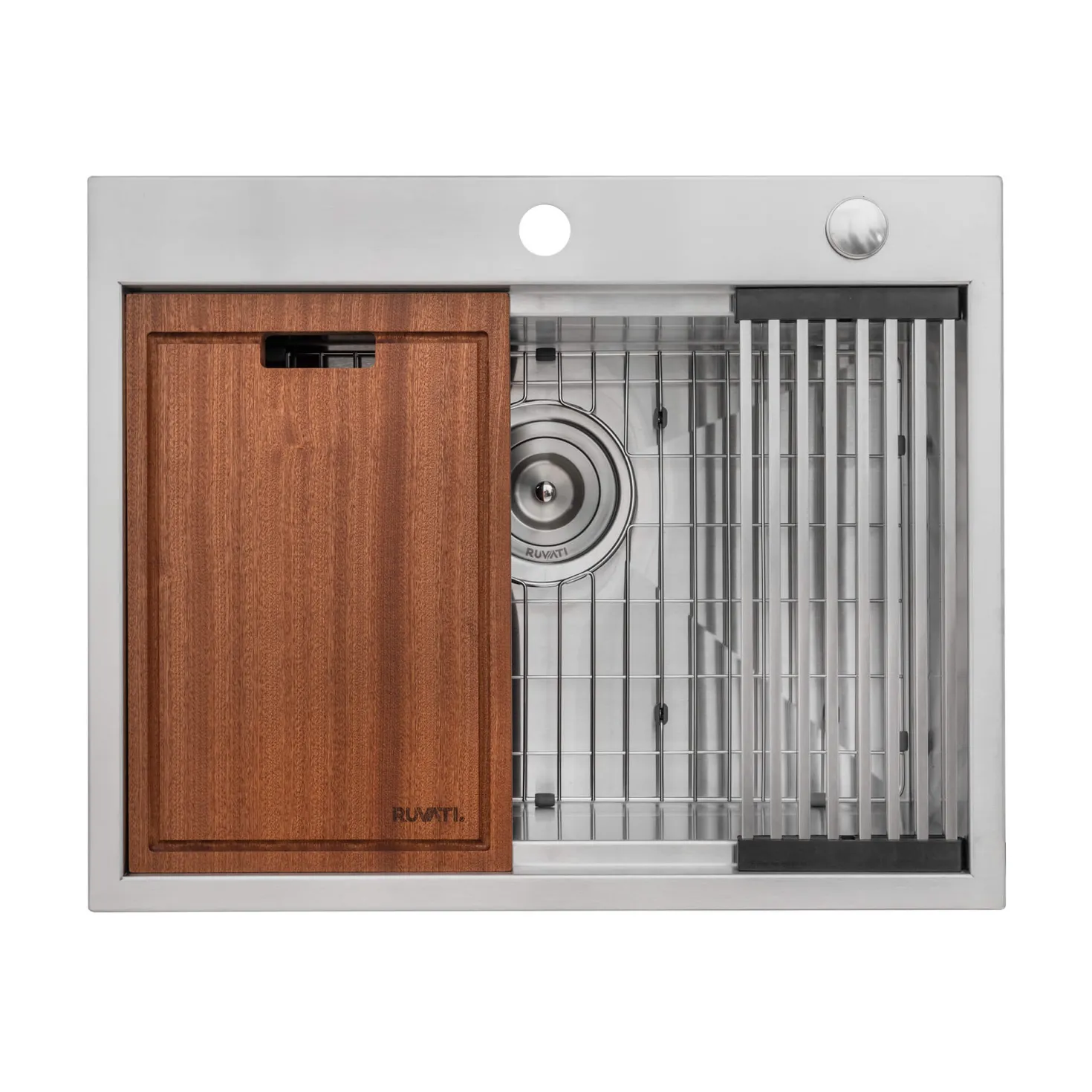 Ruvati 25" x 20" Topmount Workstation Kitchen Sink