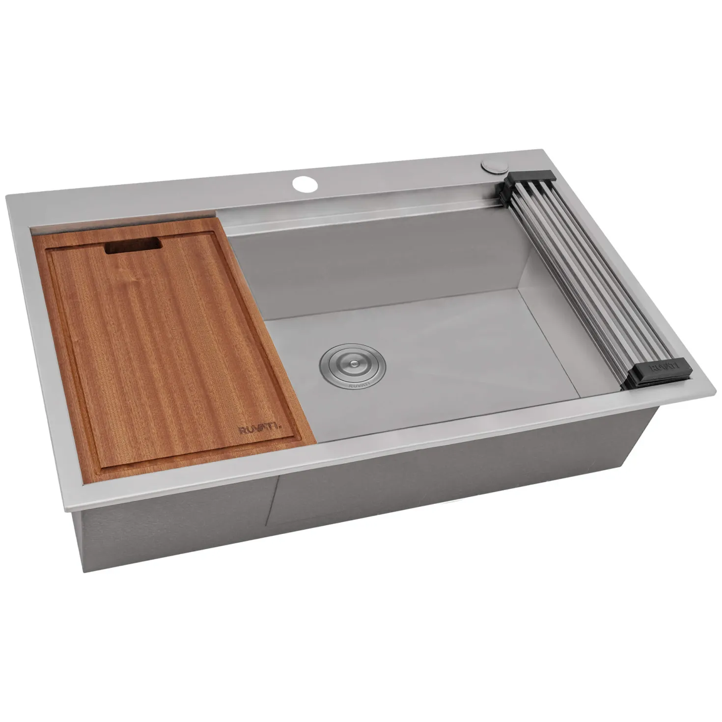 Ruvati 27" x 20" Topmount Workstation Kitchen Sink