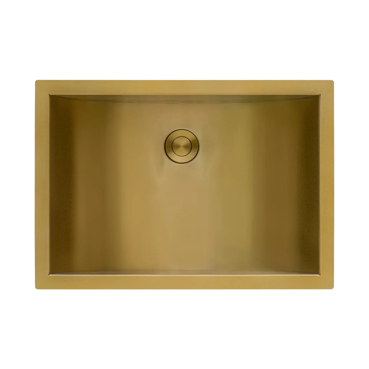 Ruvati 18" x 13" Undermount Brushed Gold Rectangular Stainless Steel Bathroom Sink