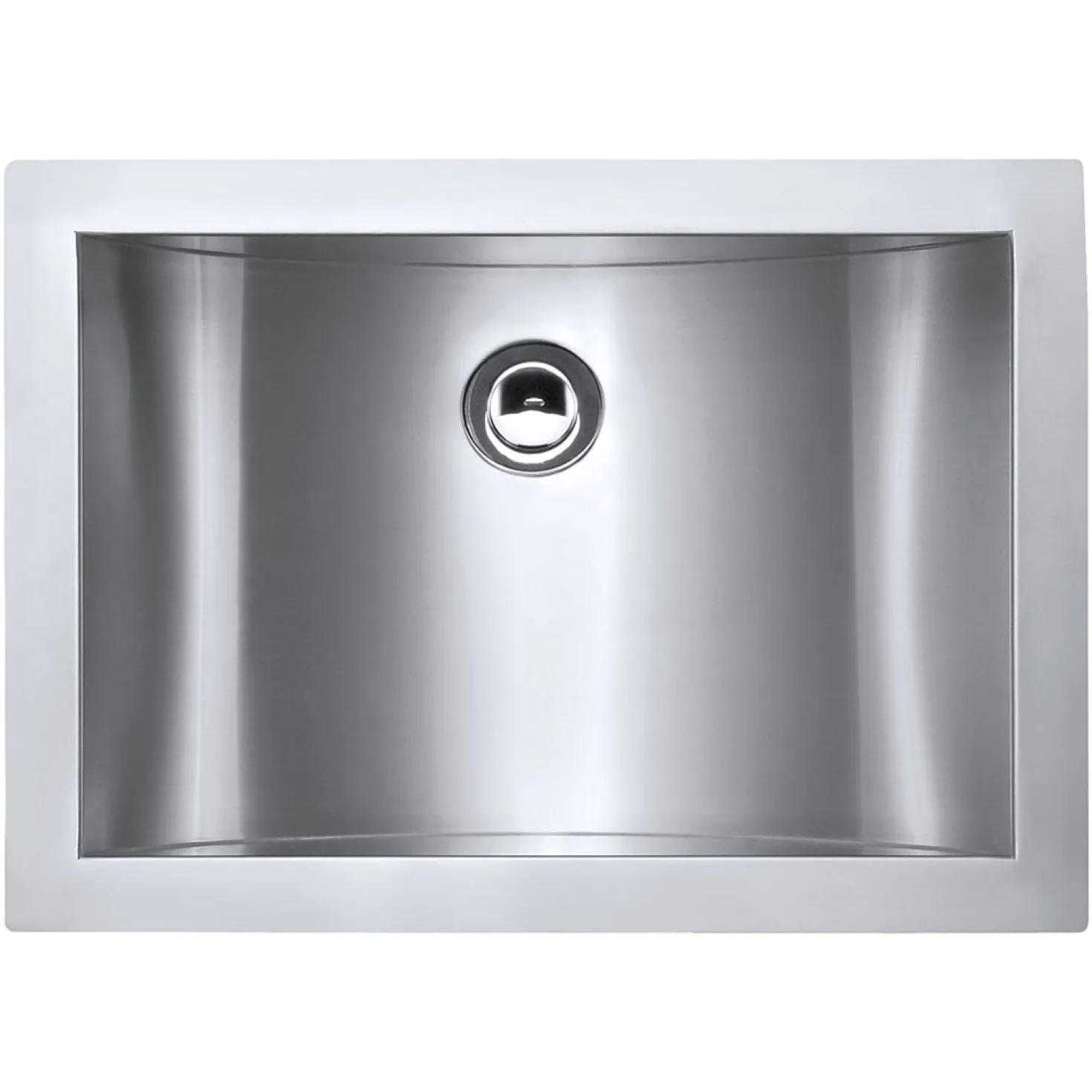 Ruvati 18" x 13" Undermount Brushed Stainless Steel Rectangular Bathroom Sink