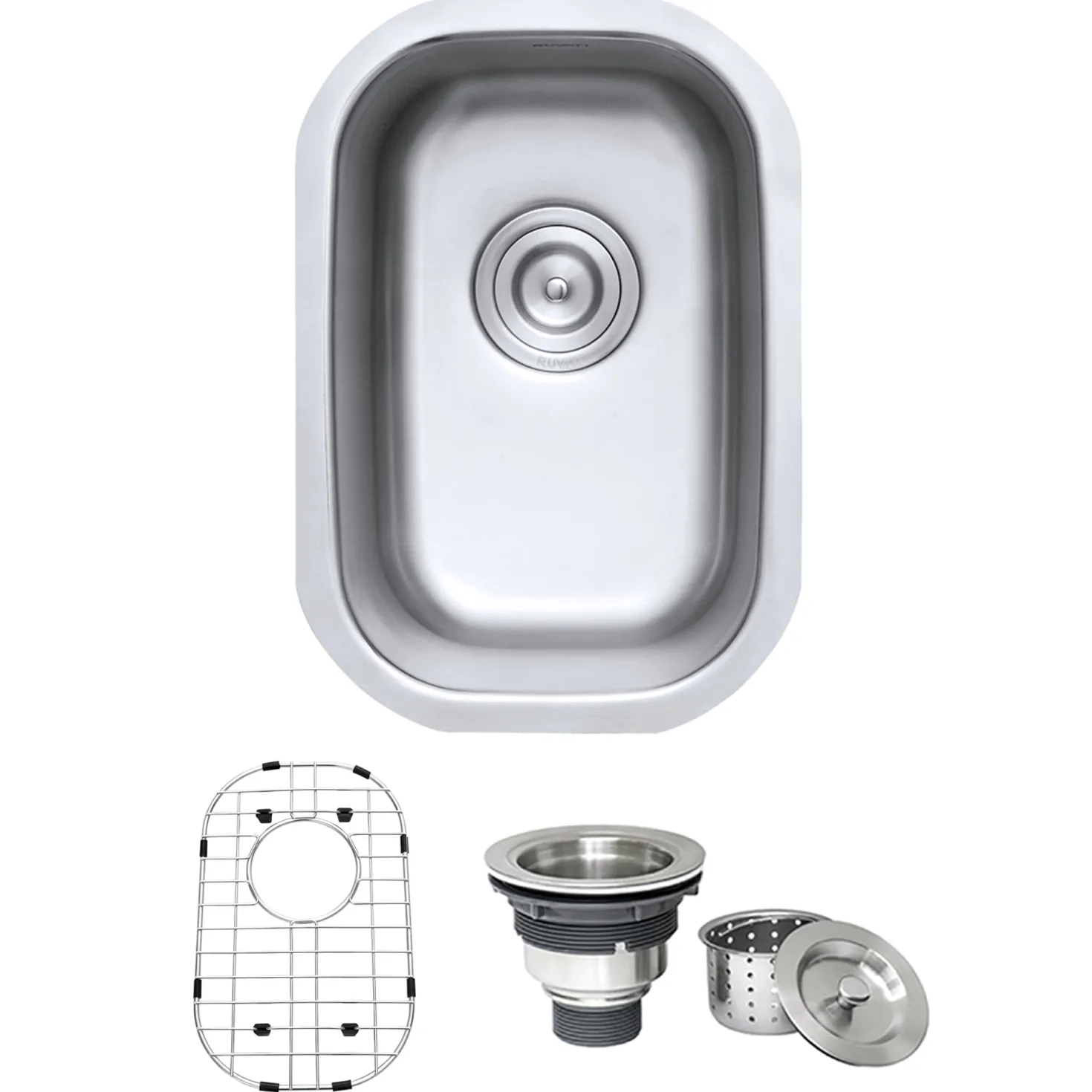 Ruvati 12 x 18" Undermount 16 Gauge Stainless Steel Bar Prep Sink