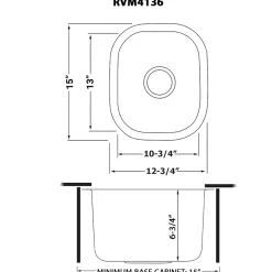 Ruvati 13 x 15