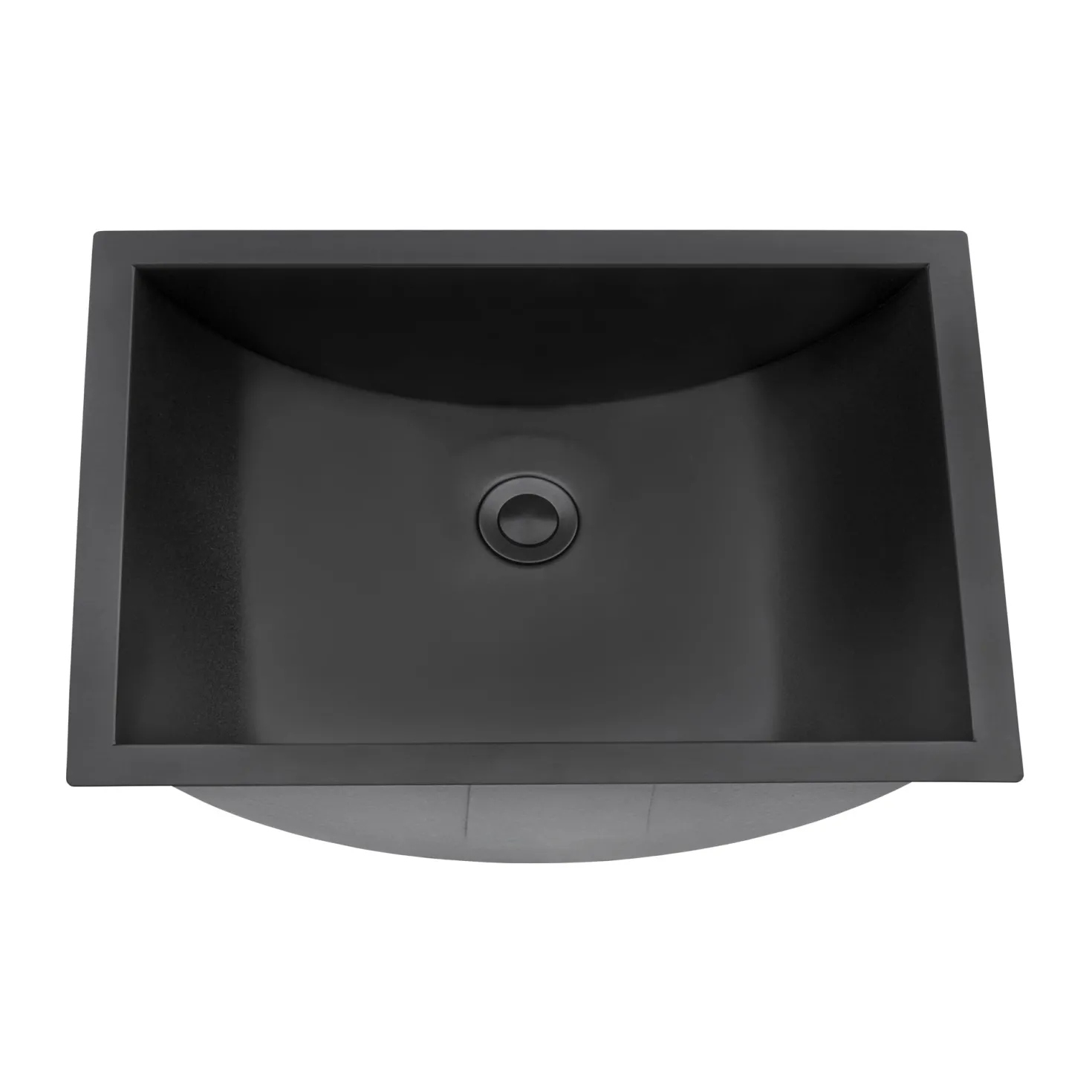 Ruvati 18" x 13" Undermount Gunmetal Rectangular Stainless Steel Bathroom Sink