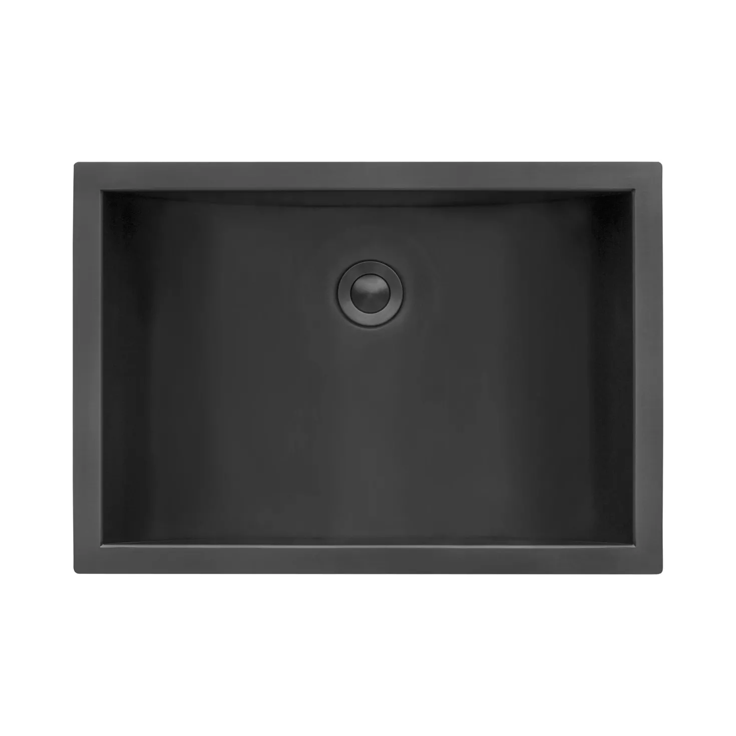 Ruvati 20" x 14" Undermount Gunmetal Rectangular Stainless Steel Bathroom Sink