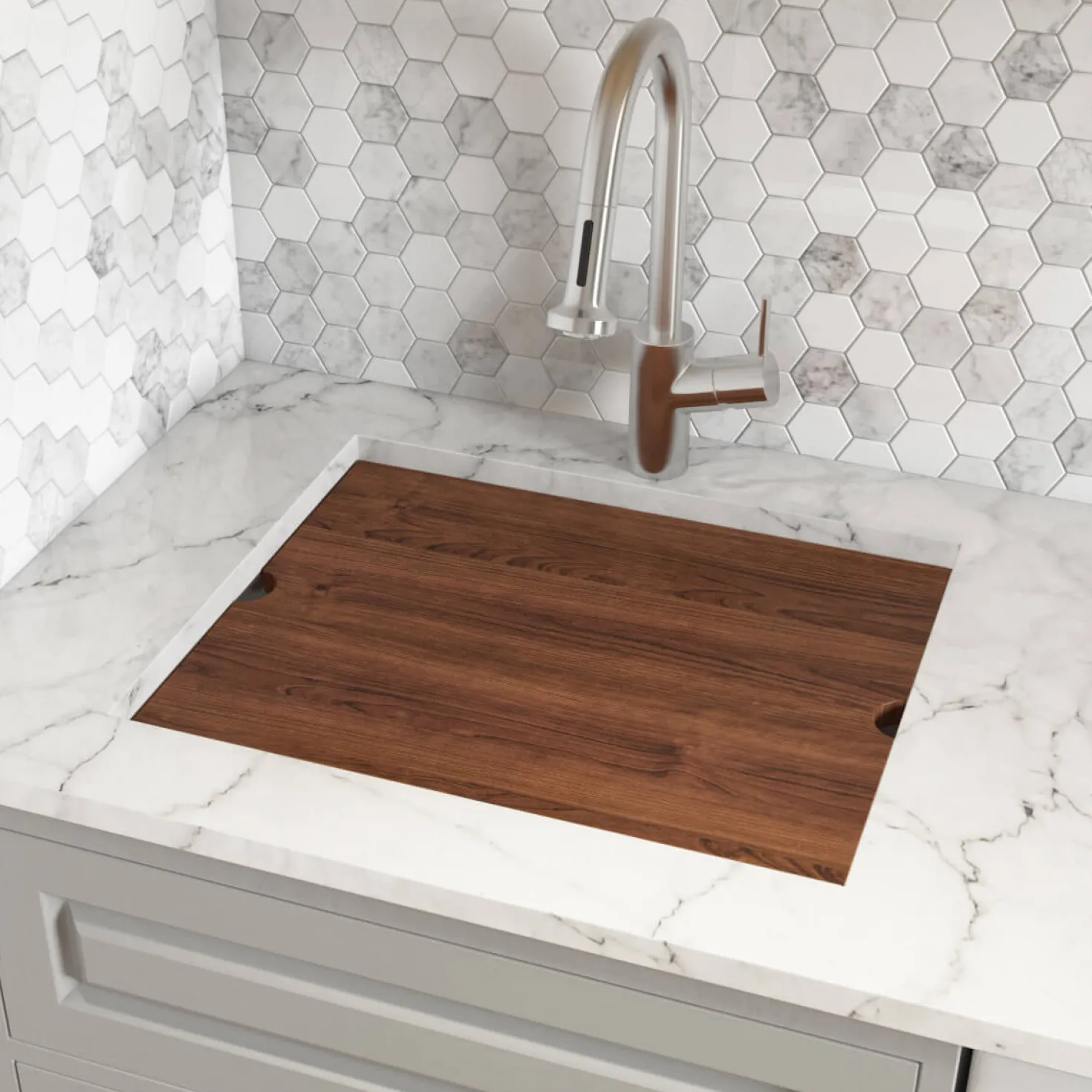 Ruvati 21" x 19" Undermount Laundry Utility Workstation Sink | 12" Deep
