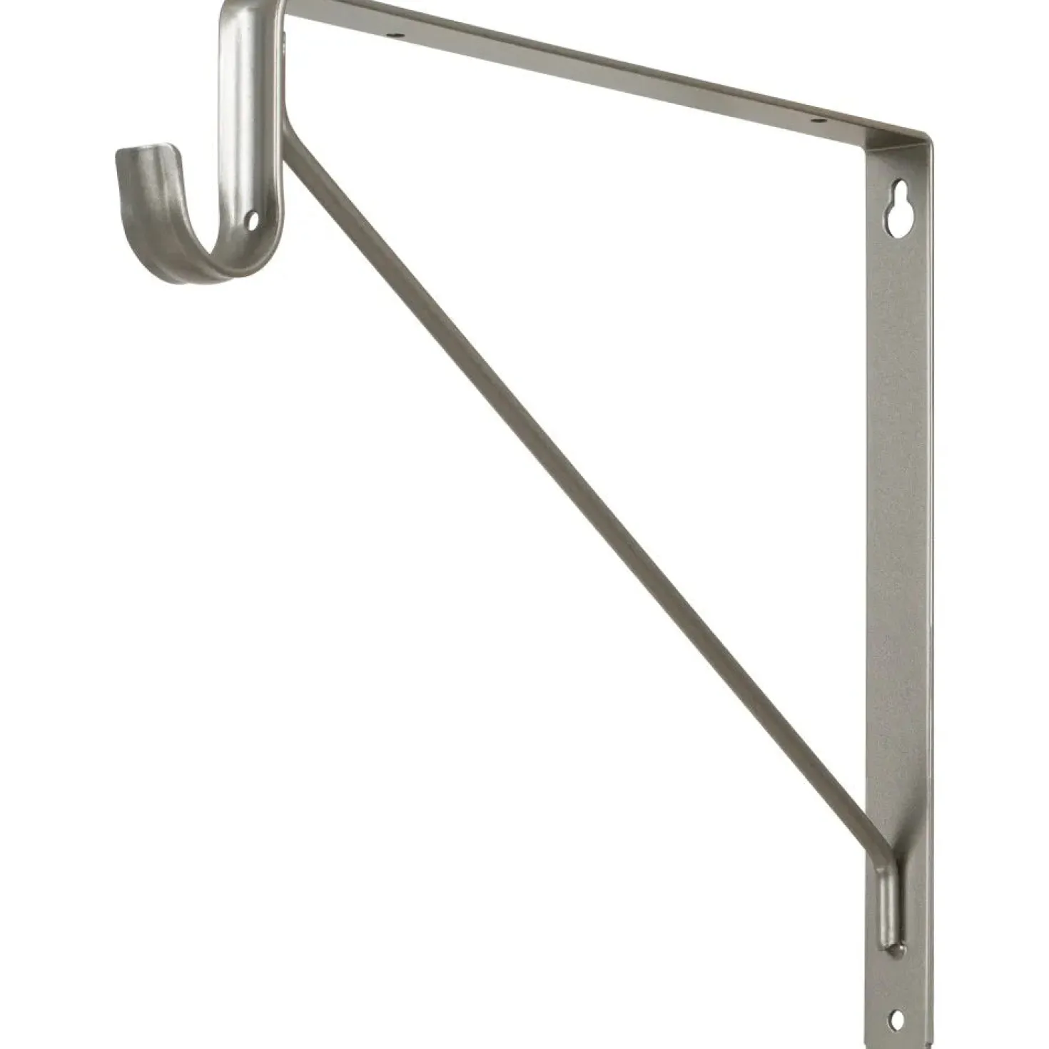 Shelf Bracket Support for Lighted Closet Rod