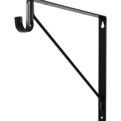 Shelf Bracket Support for Lighted Closet Rod