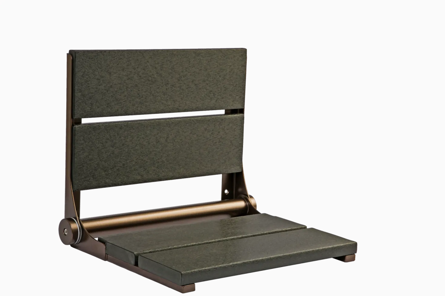18" Shower Seat with Bronze Frame