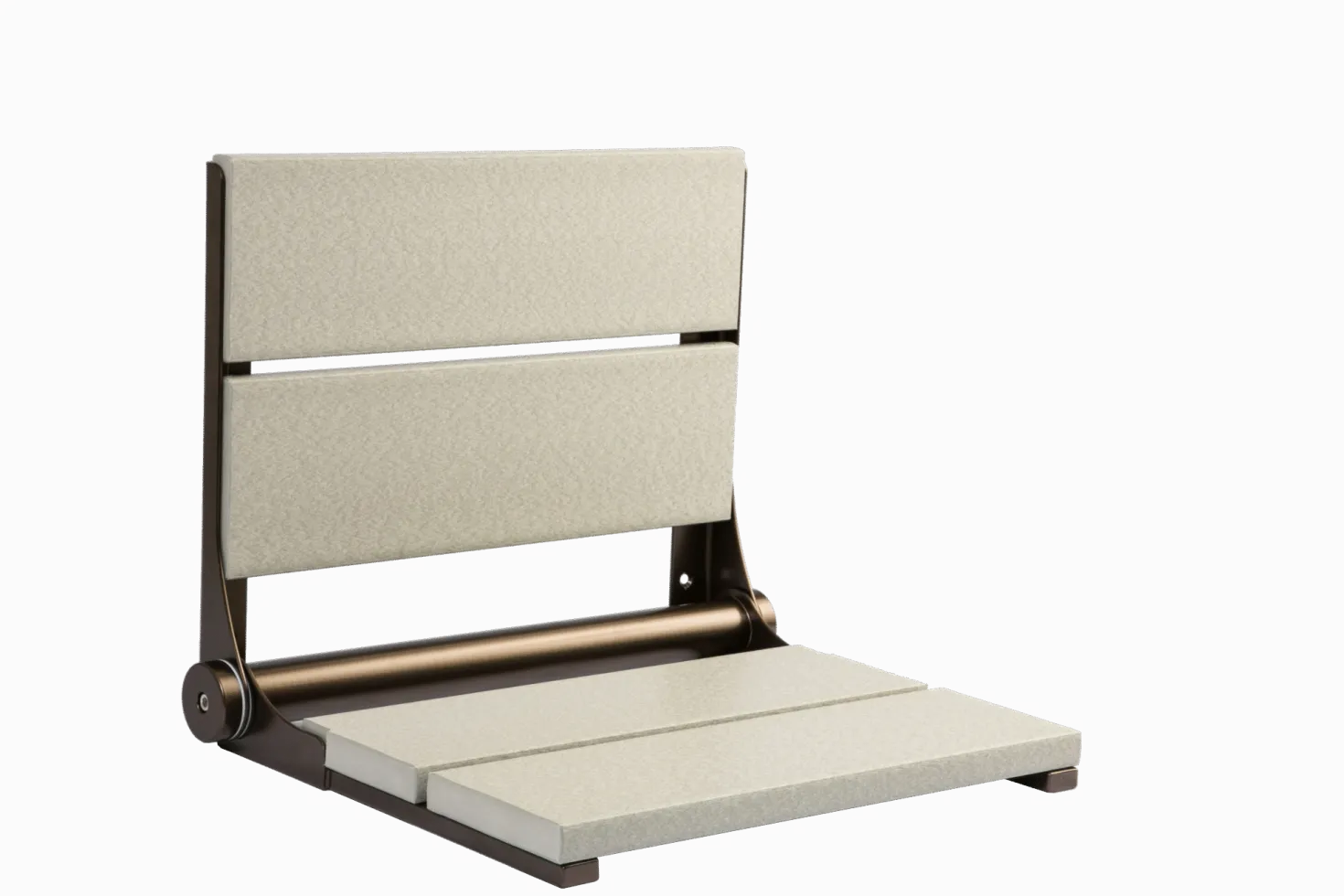 18" Shower Seat with Bronze Frame