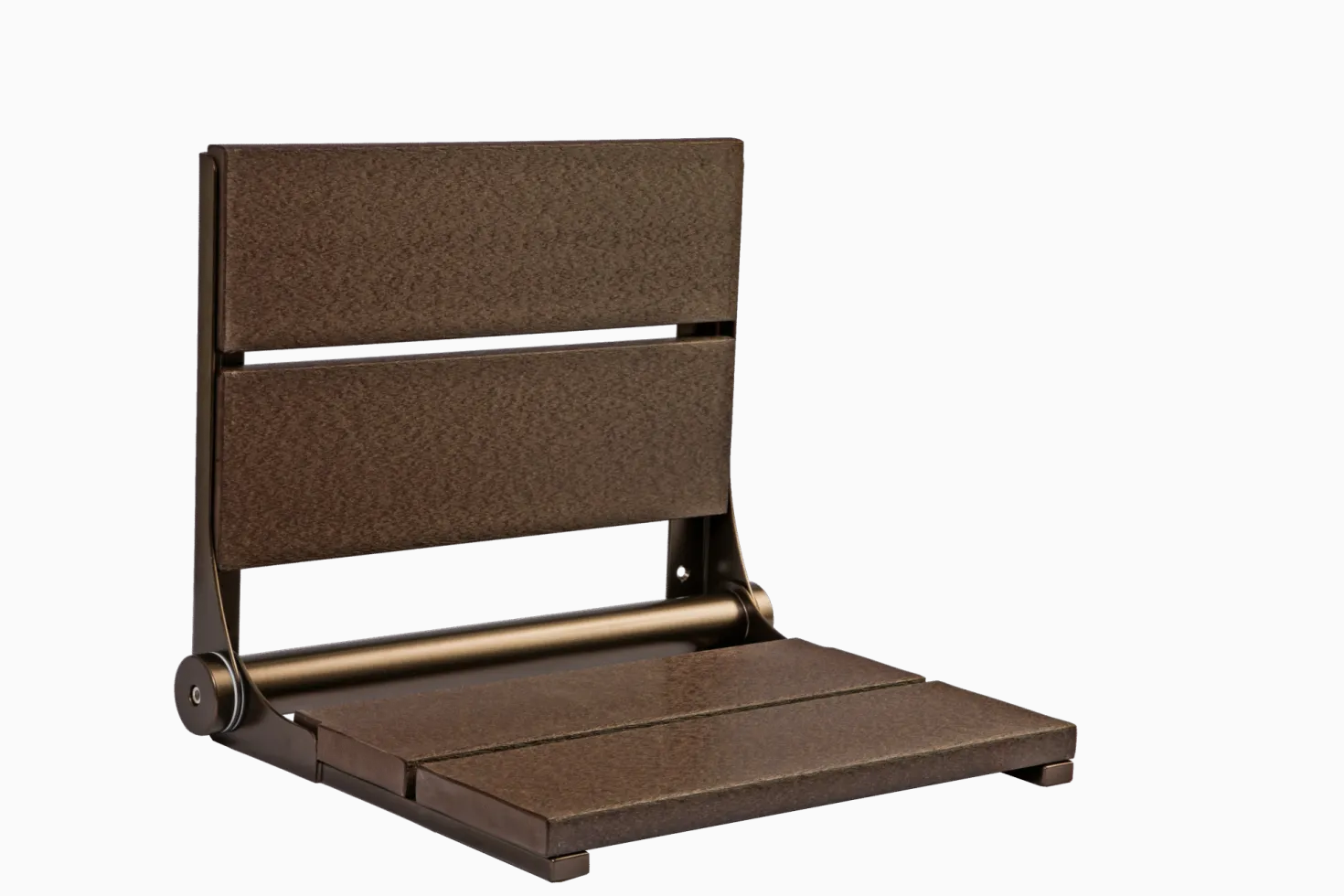 18" Shower Seat with Bronze Frame