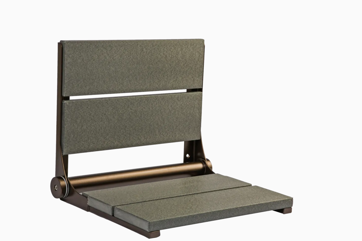18" Shower Seat with Bronze Frame