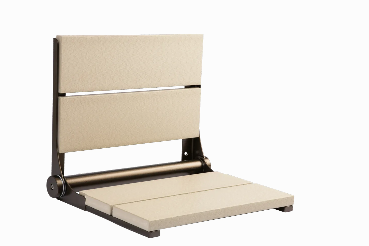 18" Shower Seat with Bronze Frame
