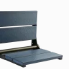 18" Shower Seat with Matte Black Frame