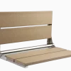 26" Shower Seat with Polished Frame