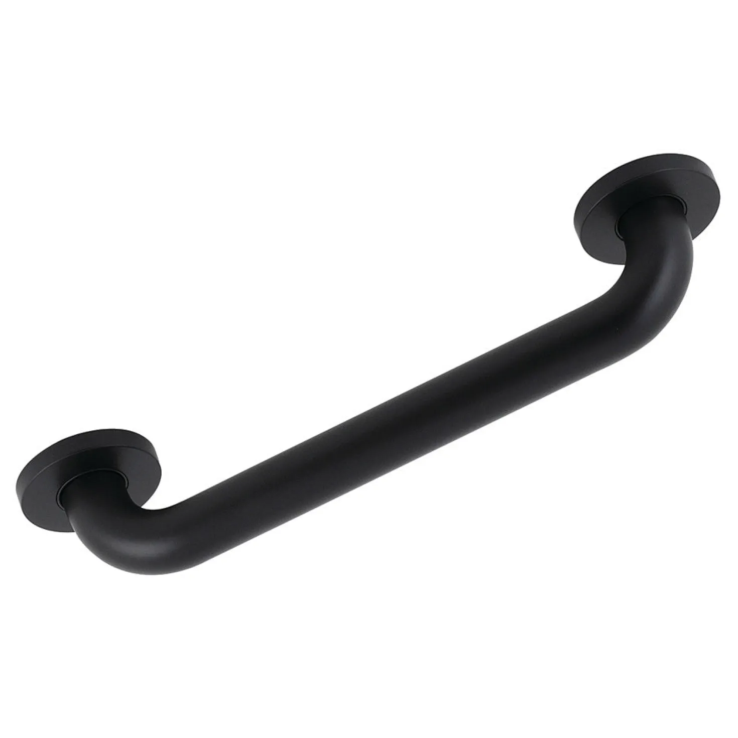 Silver Sage 12" Brass ADA Grab Bar in Matte Black