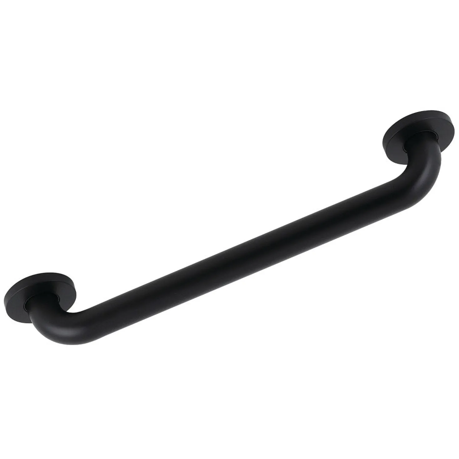 Silver Sage 16" Brass ADA Grab Bar in Matte Black