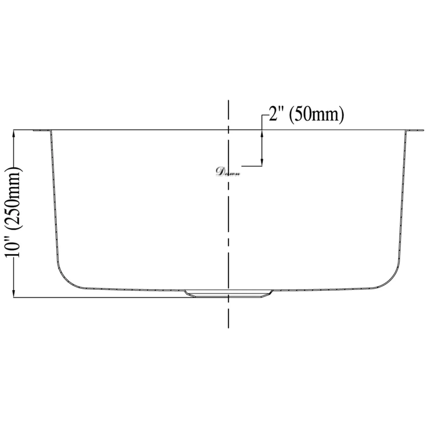 20" Single Bowl 16 Gauge Undermount Stainless Steel Kitchen Sink