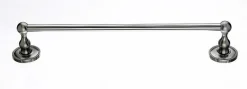 18" Single Towel Bar With Beaded Detail In Brushed Satin Nickel