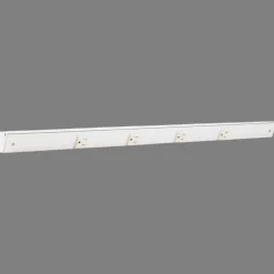 Slim Angle Under Cabinet Outlet Power Strip | White Finish