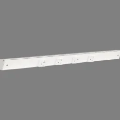 Slim Angle Under Cabinet Outlet Power Strip | White Finish