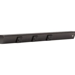 Slim Angle Under Cabinet Outlet Power Strip | Black Finish