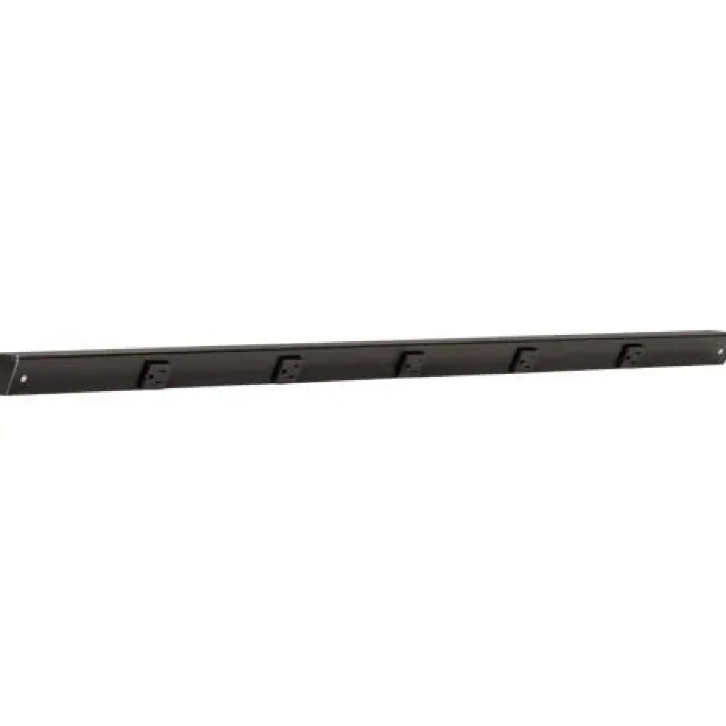Slim Angle Under Cabinet Outlet Power Strip | Black Finish