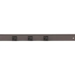Slim Angle Under Cabinet Outlet Power Strip | Bronze Finish