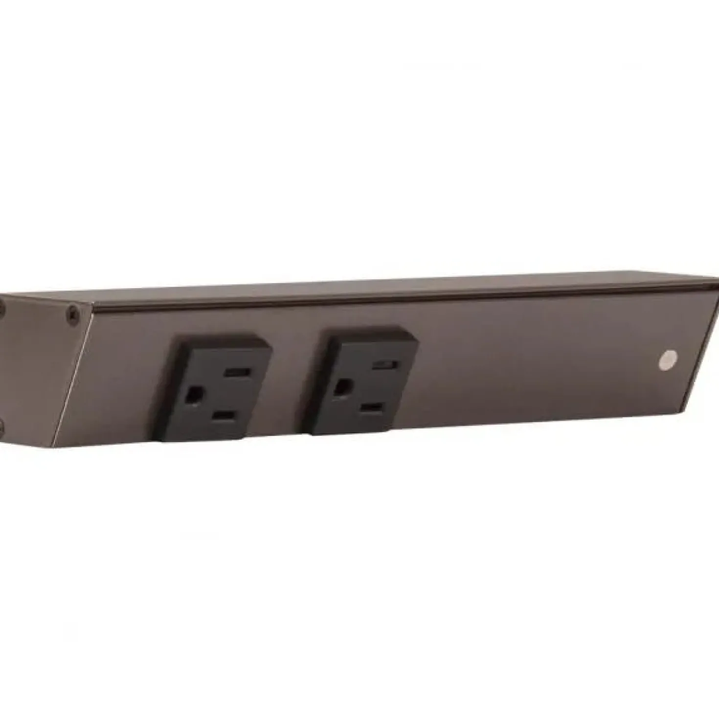 Slim Angle Under Cabinet Outlet Power Strip | Bronze Finish