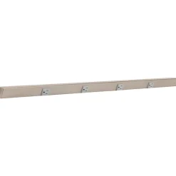 Slim Angle Under Cabinet Outlet Power Strip | Satin Nickel Finish