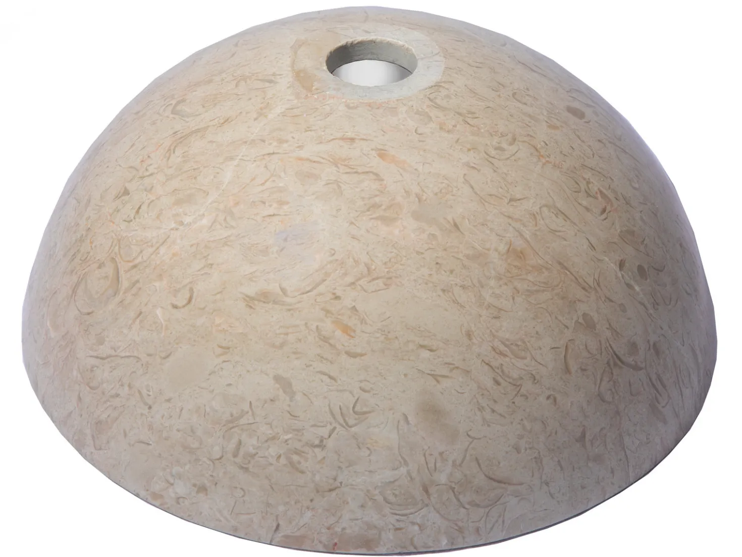 Small Vessel Sink Bowl in Polished Penny Grey Marble
