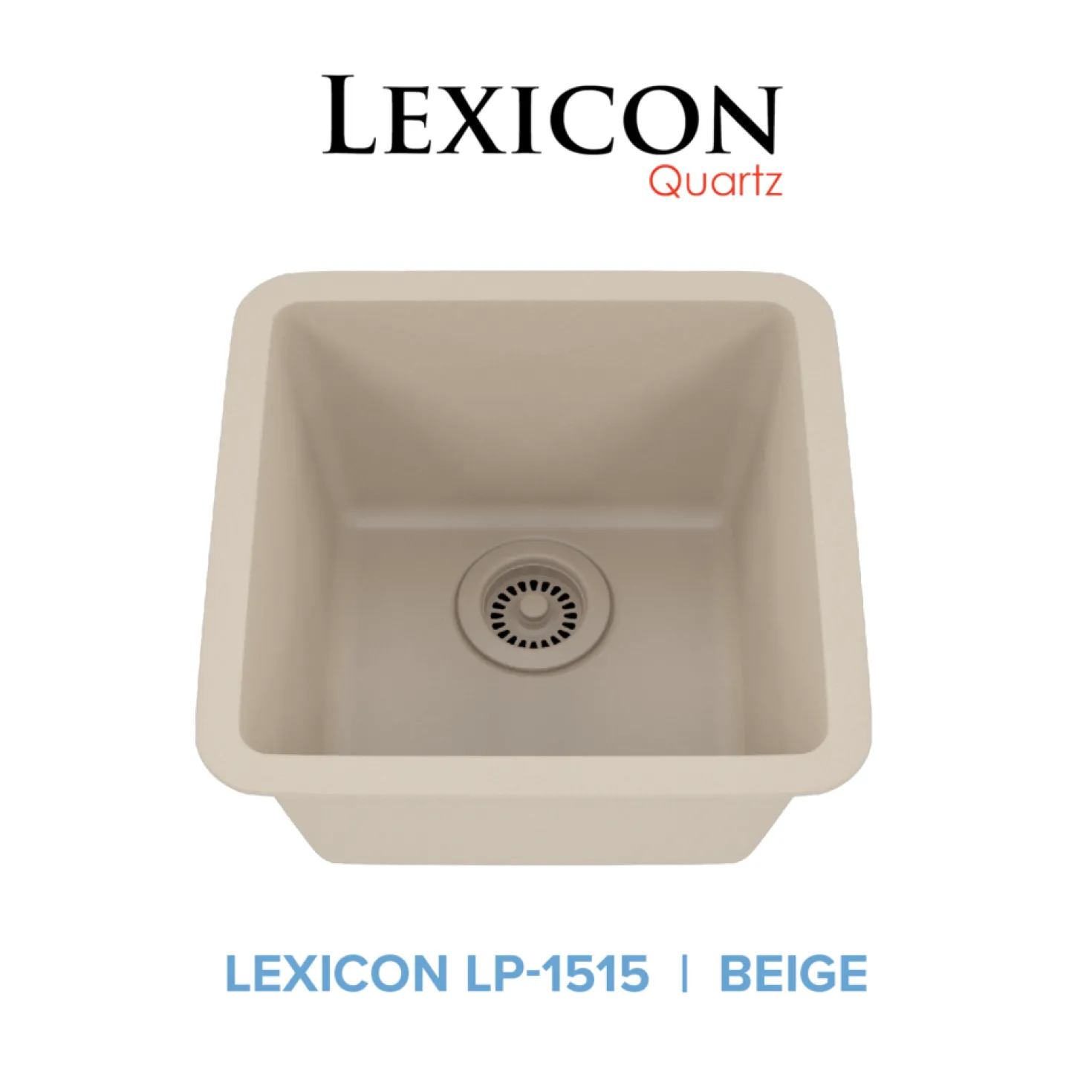 Square Quartz Composite Bar/Prep Sink