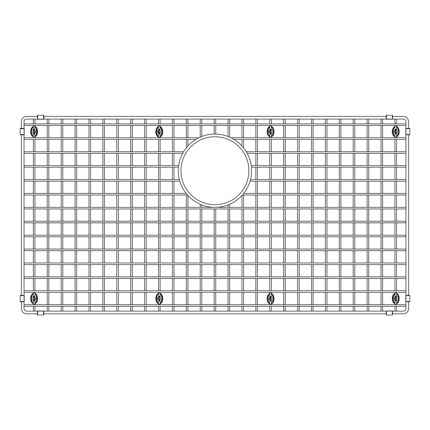 Stainless Steel Bottom Grid for BLANCO Quatrus Super Single Sinks