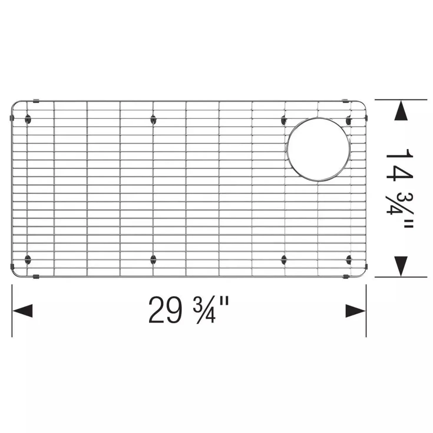 Stainless Steel Bottom Grid for BLANCO for BLANCO Formera 33" Super Single Sinks
