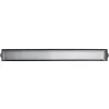 28" Stainless Steel Linear Shower Drain with Tile Insert & Flat Grate in Brushed Nickel