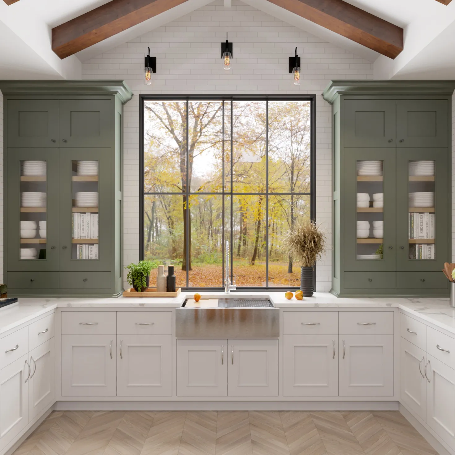 33" Stainless Steel Workstation Farmhouse Kitchen Sink