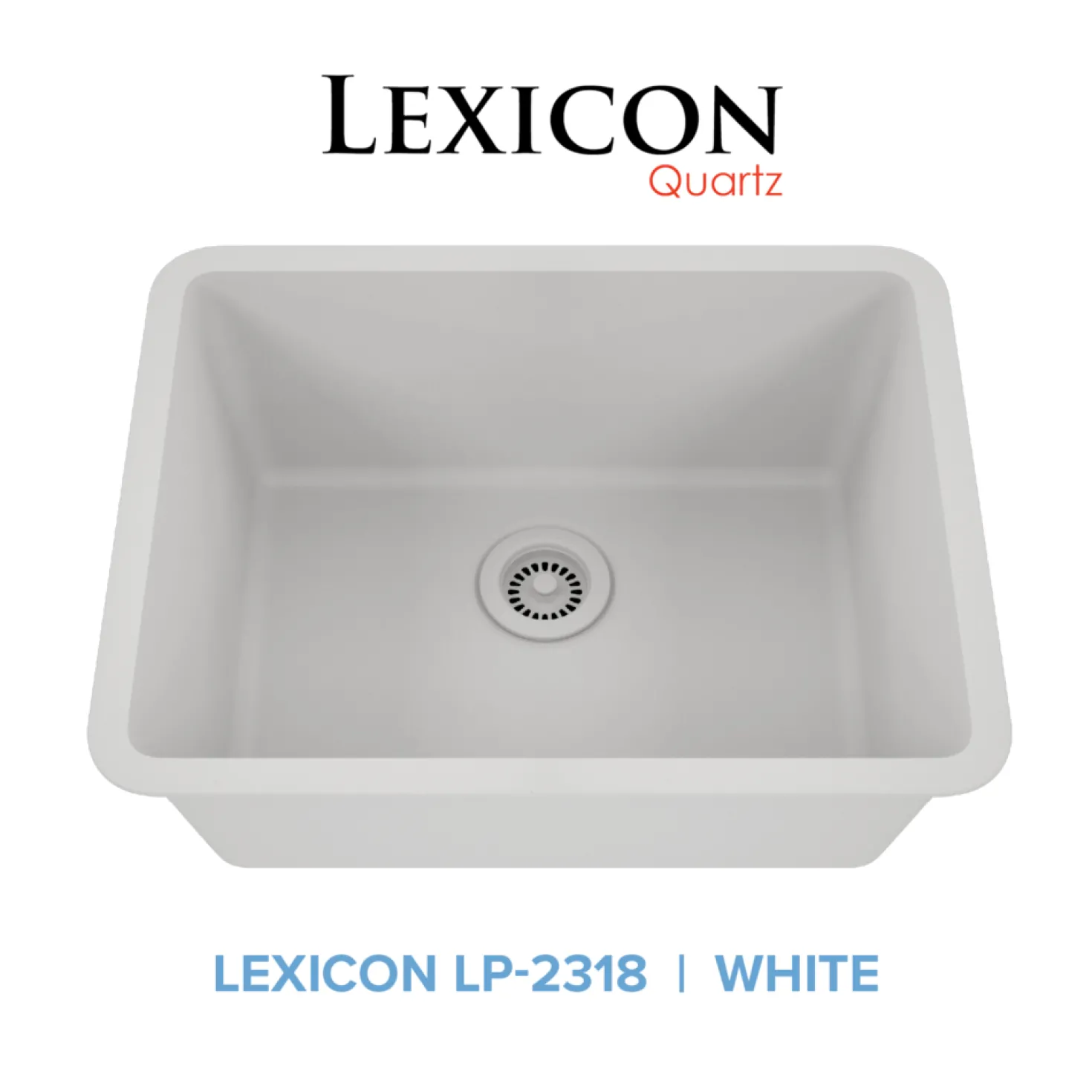 Standard Size Rectangle Quartz Composite Kitchen Sink