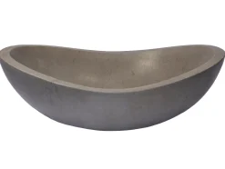 Stone Canoe Sink in Honed Molly Grey Marble